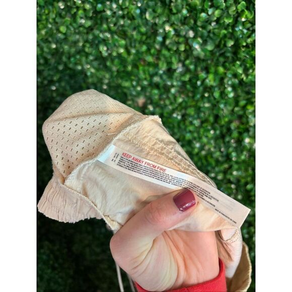 Free People Movement Size Large Beige Polyester High Rise Wide Leg Track Pant - Picture 3 of 5